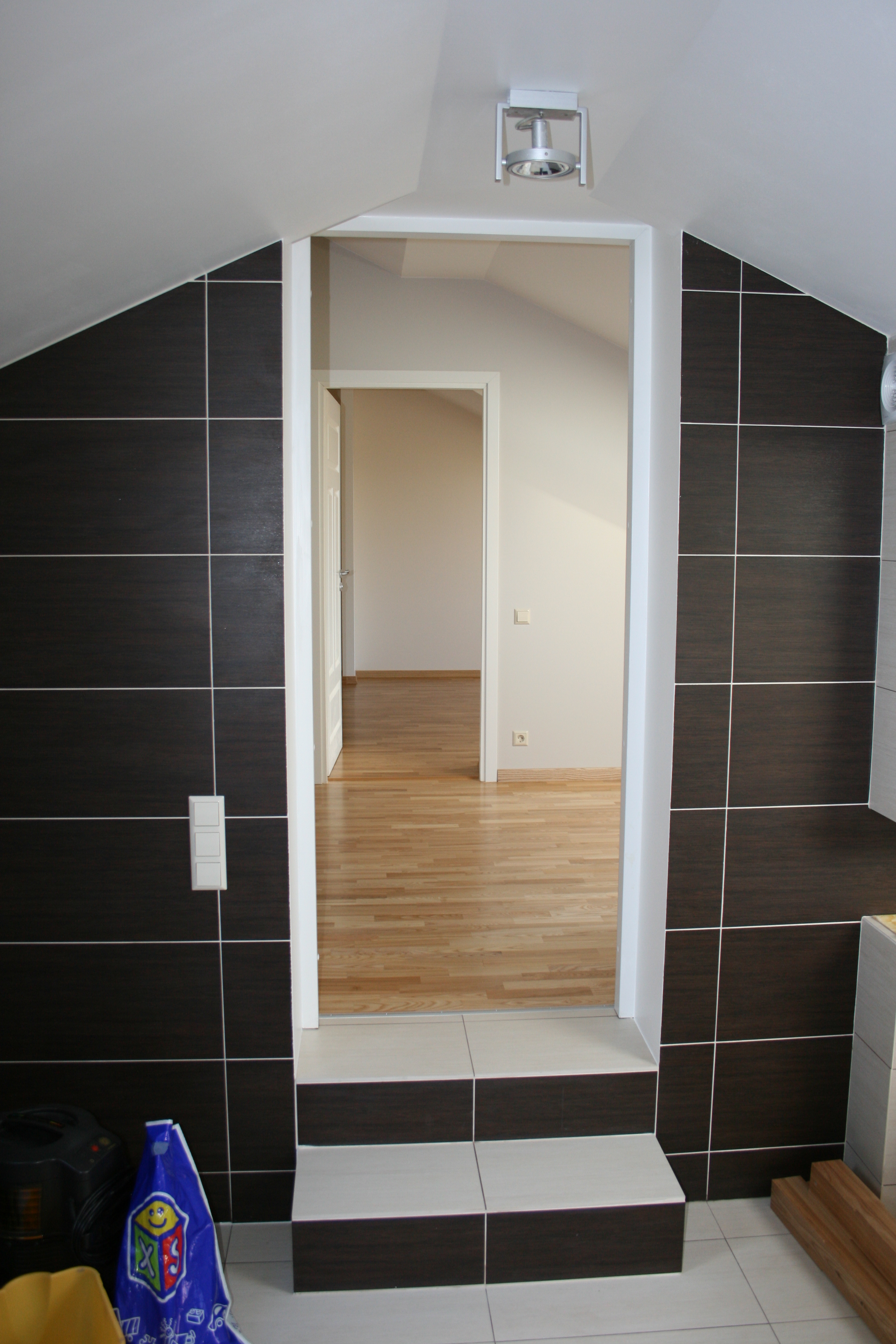 Modern Black and White Loft Bathroom - Thumbnail 11