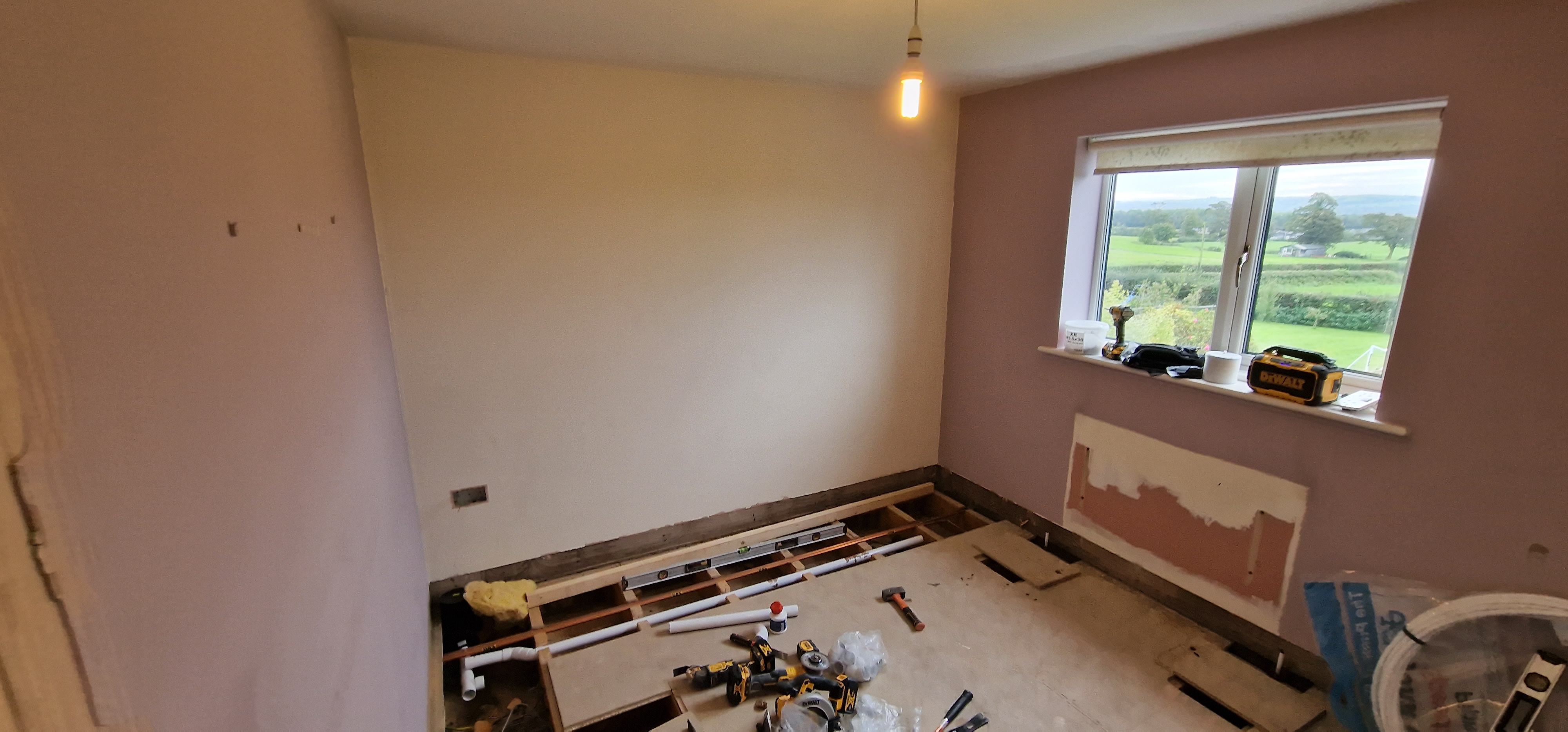 Bedroom to Chic Modern Bathroom Conversion - Thumbnail 1