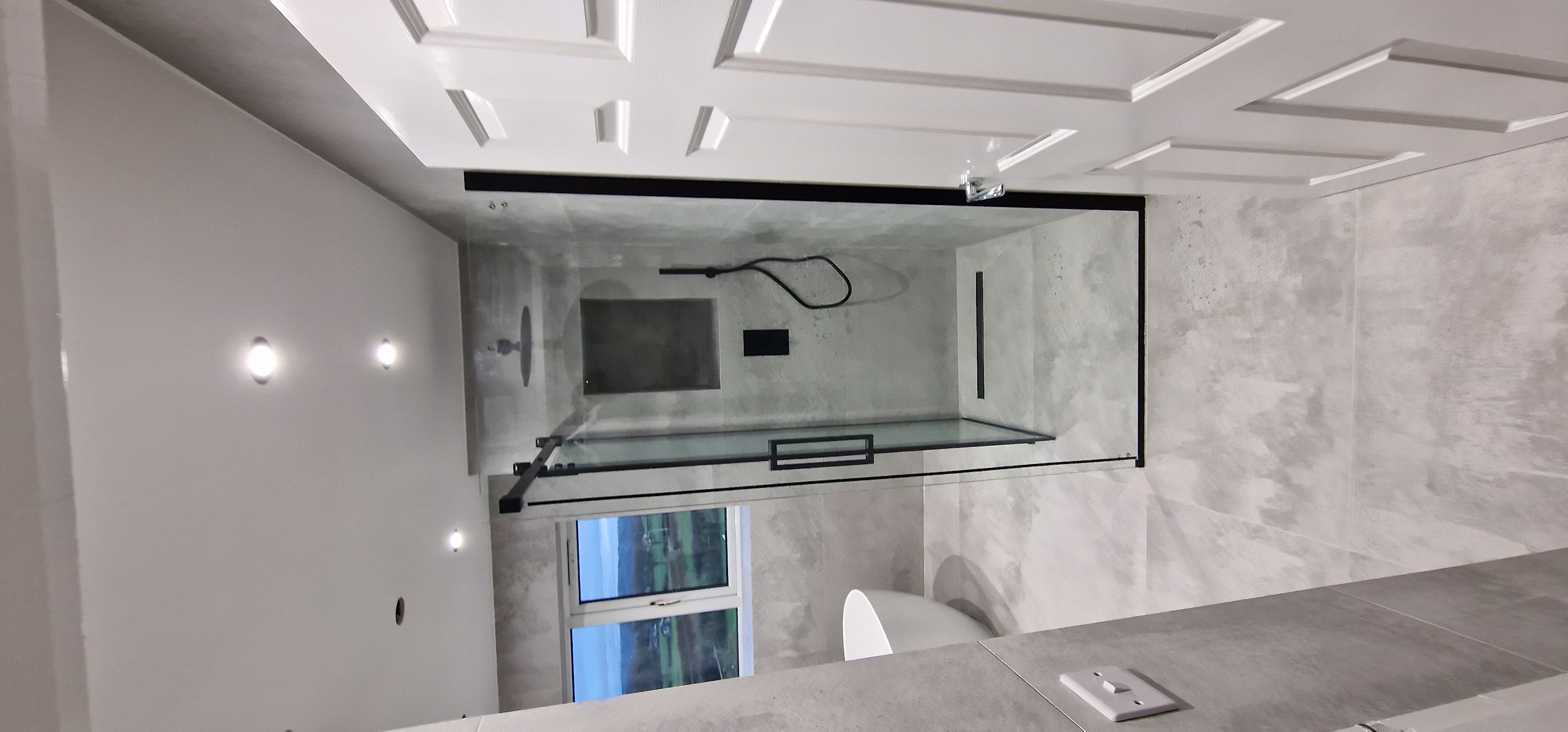 Bedroom to Chic Modern Bathroom Conversion - Thumbnail 3