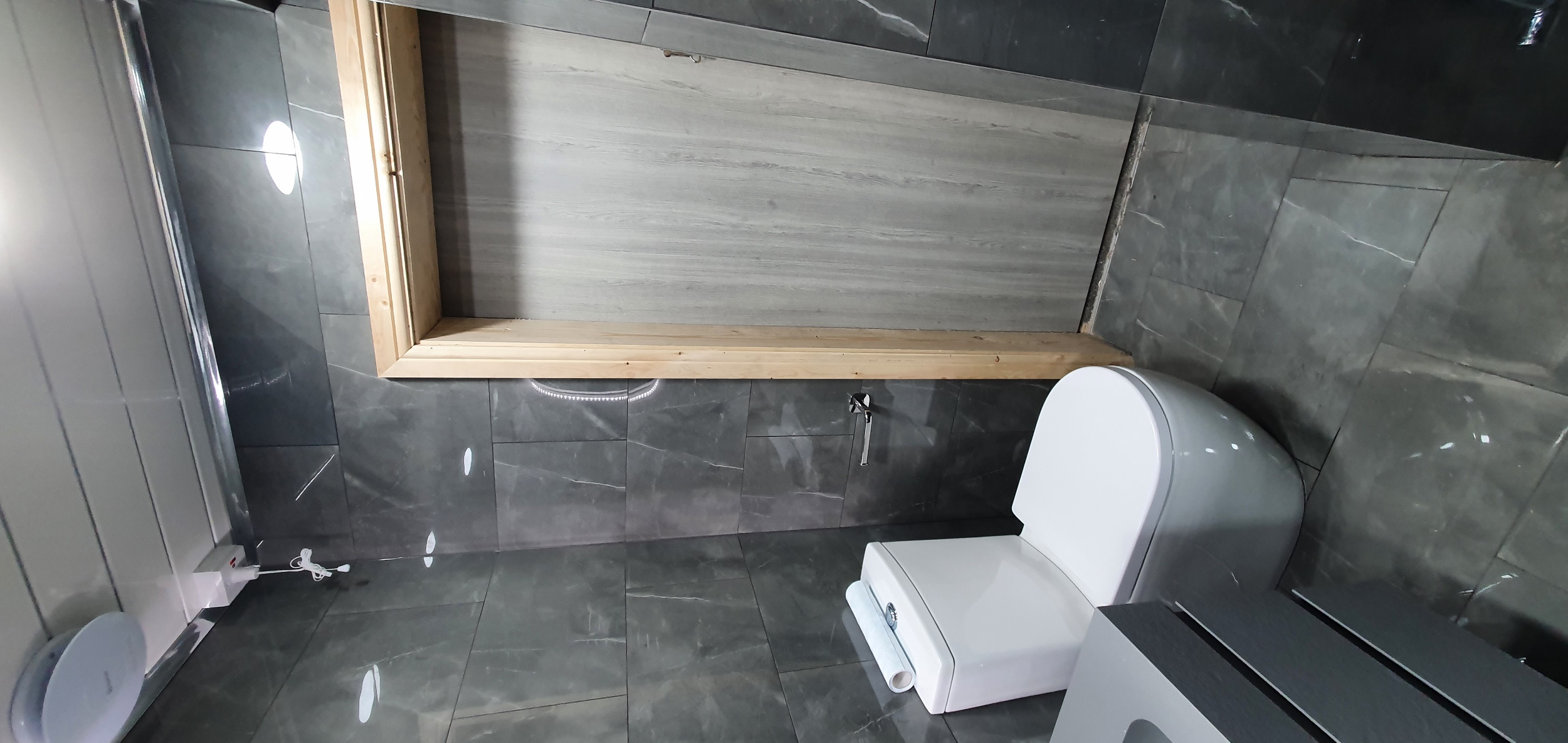 Sleek Black Bathroom Transformation - Thumbnail 7