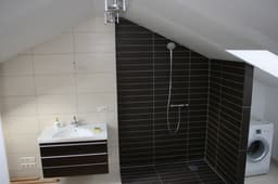 Modern Black and White Loft Bathroom, a Bathroom project by Lateres, Blackburn with Darwen (image 1 of 12)
