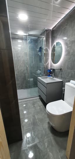 Sleek Black Bathroom Transformation, a Bathroom project by Lateres, Blackburn with Darwen (image 3 of 8)