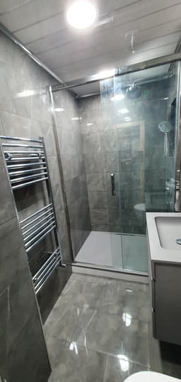Sleek Black Bathroom Transformation, a Bathroom project by Lateres, Blackburn with Darwen (image 4 of 8)