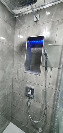 Sleek Black Bathroom Transformation, a Bathroom project by Lateres, Blackburn with Darwen (image 5 of 8)